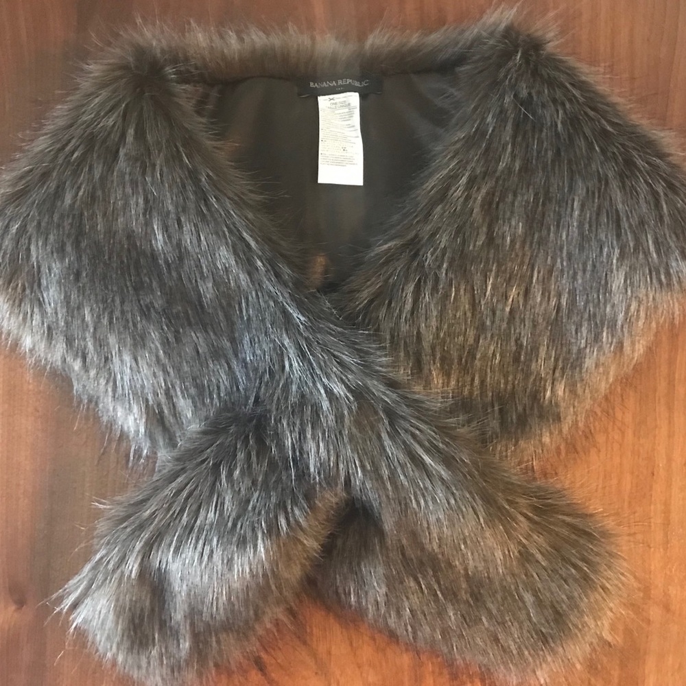 Banana Republic faux fur stoles - 3 for sale